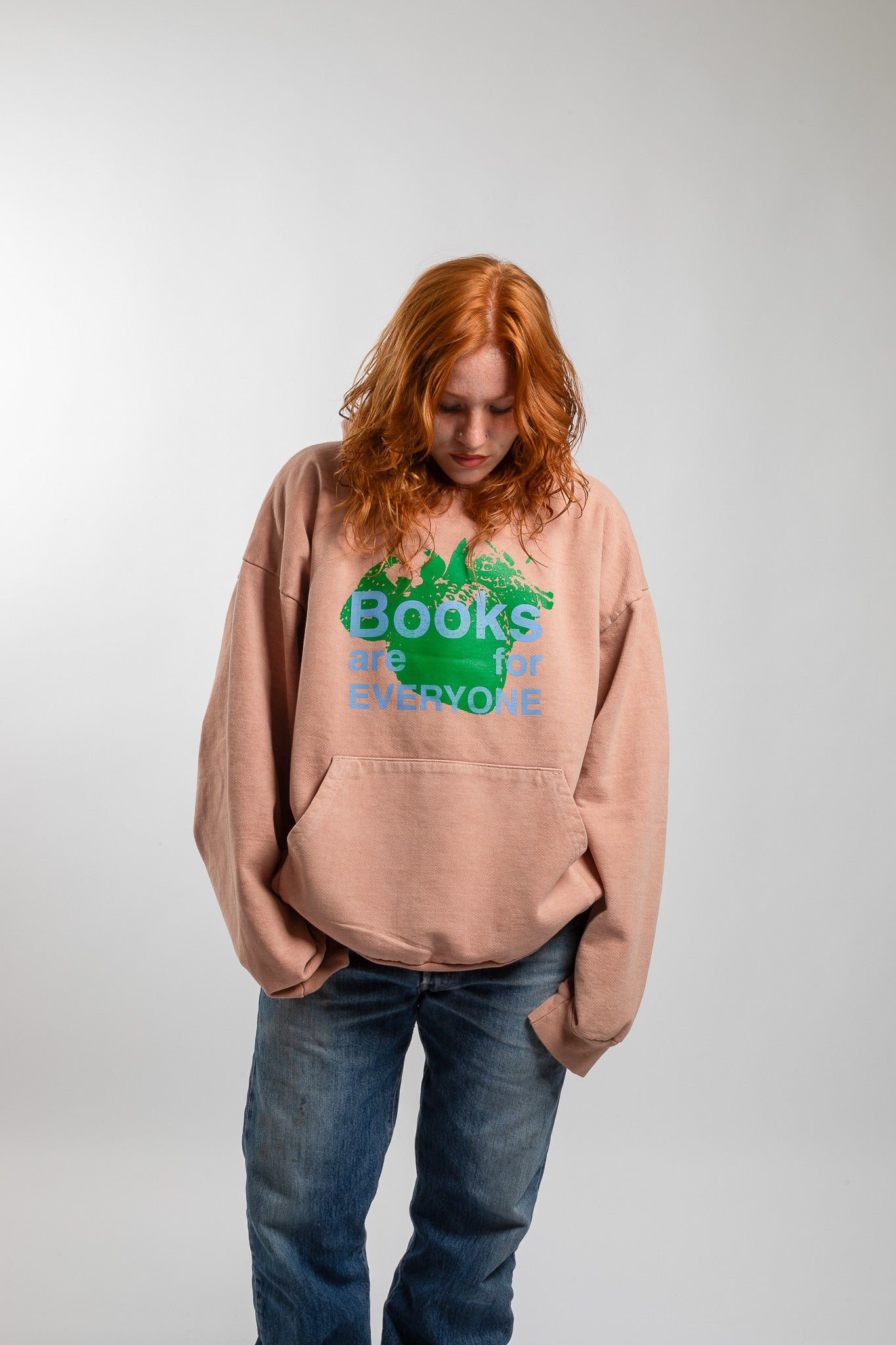 Books Are 4 Everyone Hoodie (Rose Quartz)