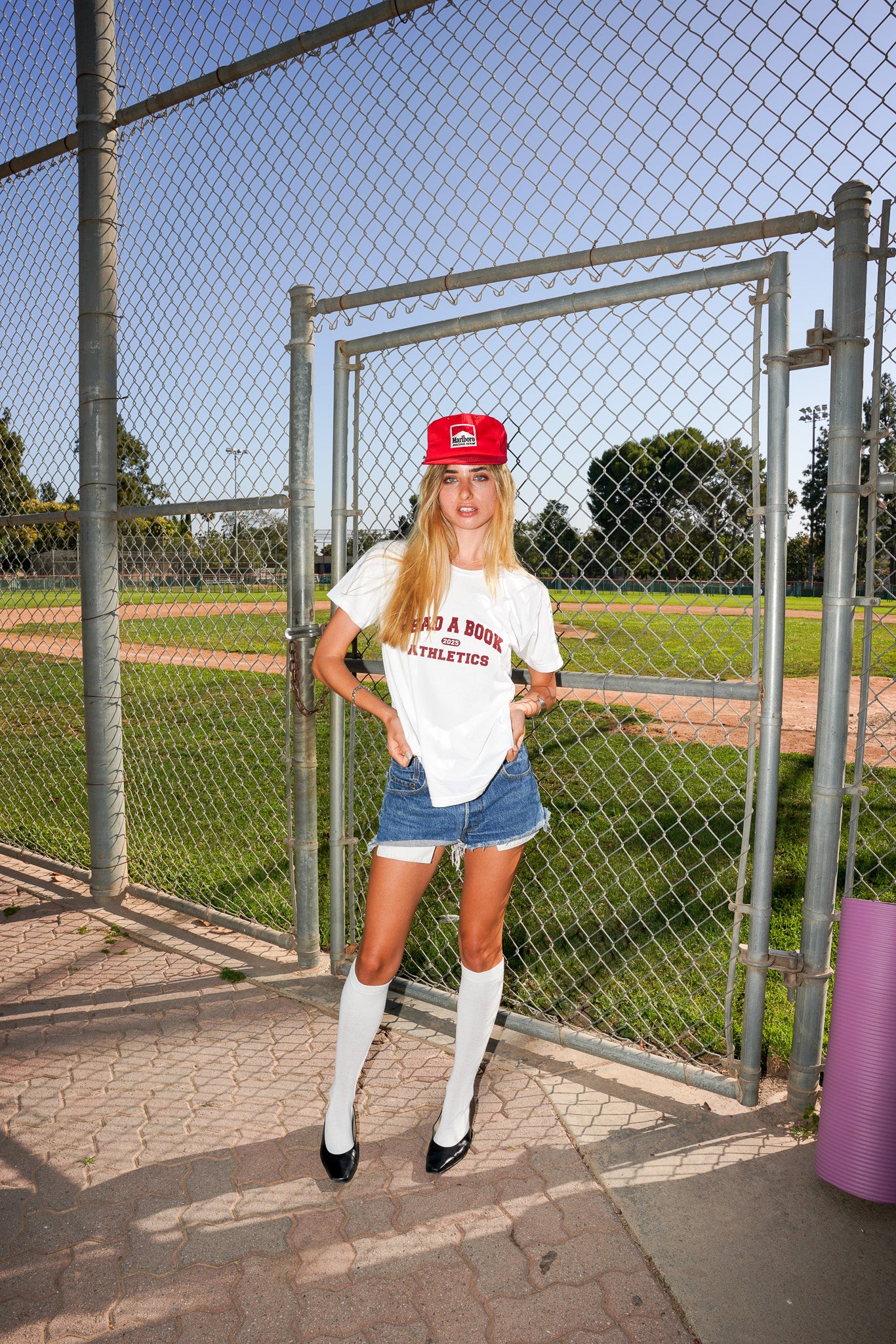 Athletics Tee (Crimson Red)