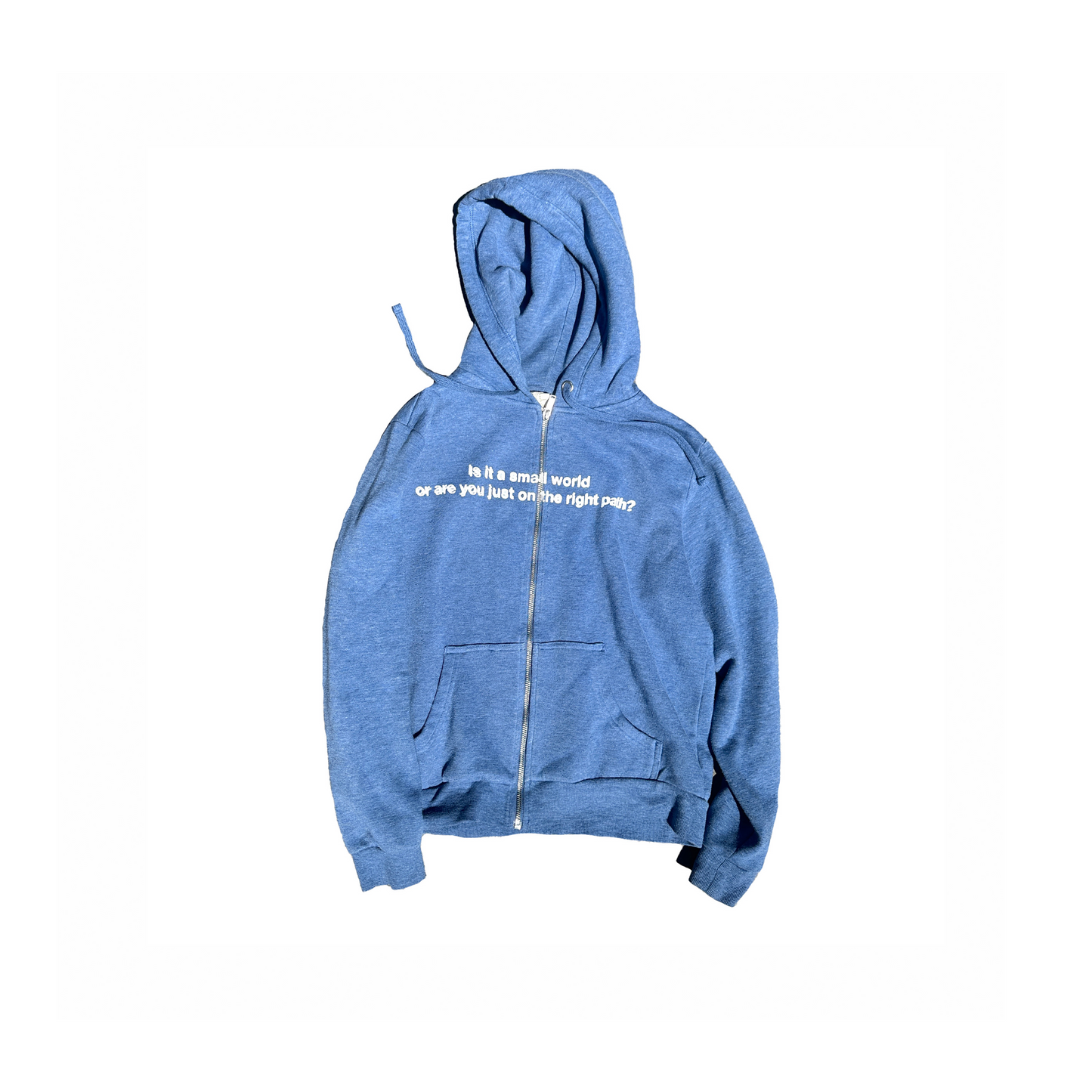 Blue Zip Up Hoodie