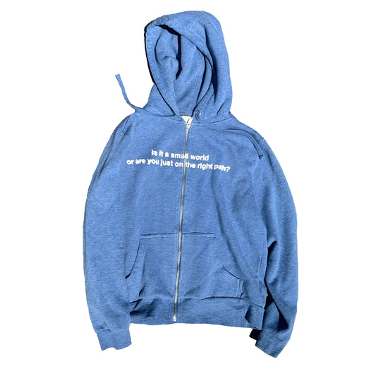 Blue Zip Up Hoodie