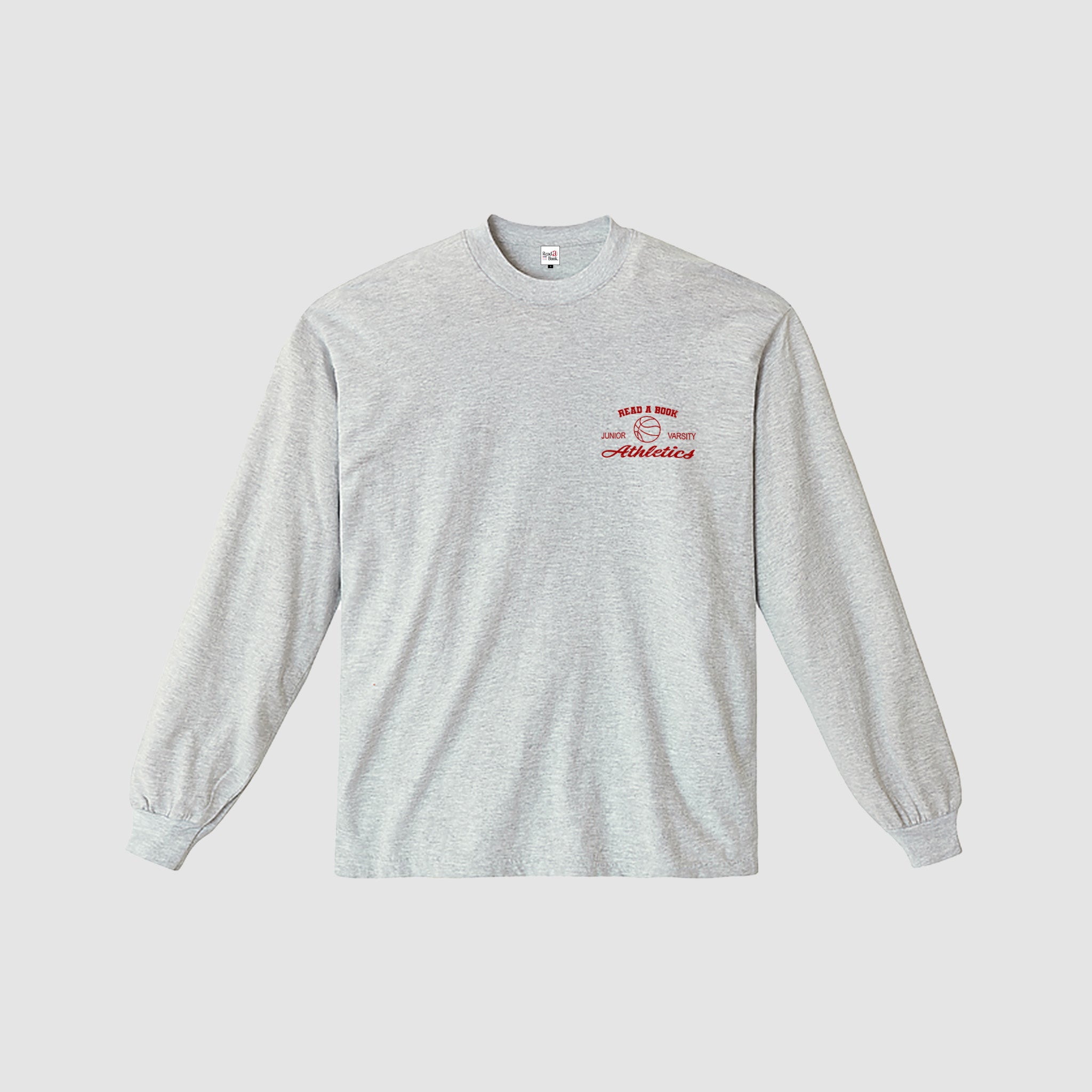 Benchwarmer Grey Long Sleeve (Crimson Red)